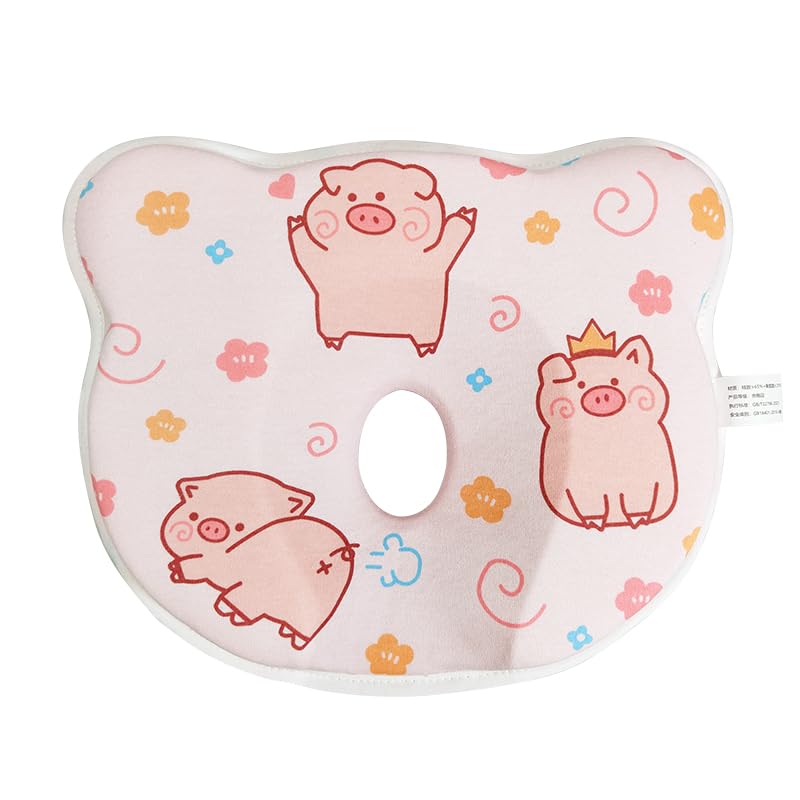 Eureka Baby memory foam pillow front view, showing ergonomic head support for infants