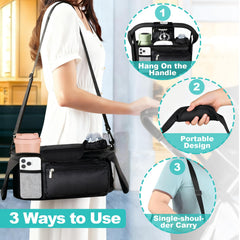 Eutopic durable Oxford fabric for long-lasting stroller storage.
