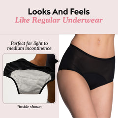 Everdries 100% leakproof absorbent brief ideal for light to medium leaks.