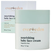 Evereden baby face cream 1.7oz tube provides gentle, non-greasy hydration.