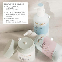 Evereden face cream application closeup shows quick absorption on delicate skin.