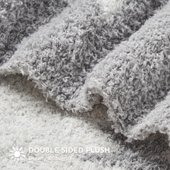 EVERGRACEHOME blanket on sofa invites snuggles during movie night.