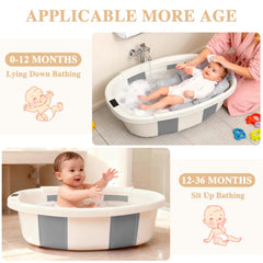 EverKiddo bath tub non-slip base prevents tipping during bath time.