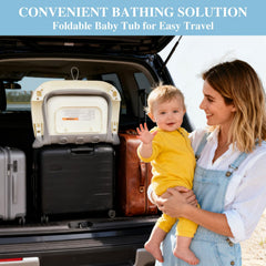 EverKiddo infant bathtub in use with newborn to toddler