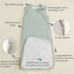 Everyday Bambu Sleep Sack with sleeveless arms for comfortable movement