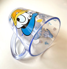Everyday Delights Donald Duck blue ABS cup, close-up of face detail and vivid artwork.