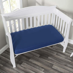 Everyday Kids 2-pack gray crib sheet for easy care and color coordination