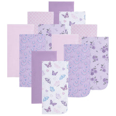 EVERYDAY KIDS burp cloths butterfly print soft absorbent for feeding