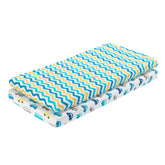 EVERYDAY KIDS cradle sheets with cars and buses pattern brighten nursery decor