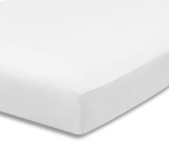 Everyday Kids fitted crib sheet close-up shows soft, breathable microfiber.