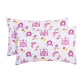 Everyday Kids toddler travel pillowcase in colorful designs for cozy car trips.