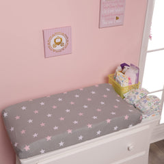 EVERYDAY KIDS two-pack set shown, versatile nursery styling for baby girl.