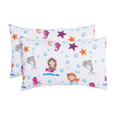 Everyday Kids Undersea Mermaid Adventure pillowcase for toddlers with a vibrant print.
