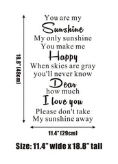 Everysticker4u Sunshine wall sticker for nursery adds warm vibe and simple transfer installation.