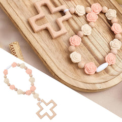 EVKILKJS light pink rosary set perfect keepsake for celebrations