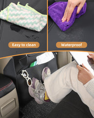 EVMODS back seat protector with side cup holders secures drinks