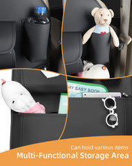EVMODS back seat protector with tissue box compartment for easy napkins