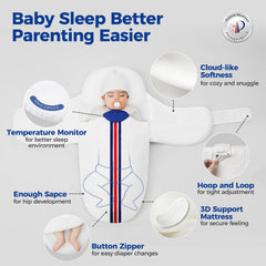 evoceler adjustable wings accommodate growing babies in various positions