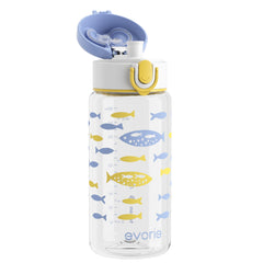 Evorie Tritan Kids Bottle lid close-up showing leak-proof seal for school use.