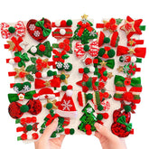 Ewanda Christmas tree hair clip adds festive charm for your baby girl's hairstyle