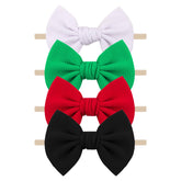 Ewaycom baby headband black soft cloth for newborns with comfortable non-slip fit
