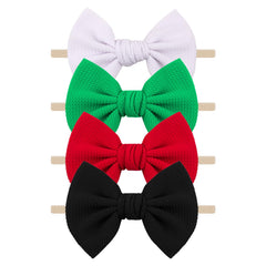Ewaycom baby headband black soft cloth for newborns with comfortable non-slip fit