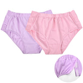 EXCLEN women's adaptive briefs pink with side closure provide easy dressing for mobility challenges.