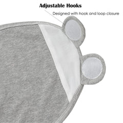 Exemaba baby swaddle sleep sack in blue promoting calm, snug sleep.