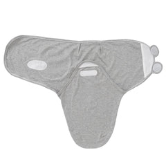 Exemaba baby swaddle sleep sack in grey for versatile all-season wear.
