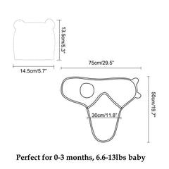 Exemaba swaddle with bear pattern promoting snug sleep and gentle movement