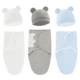 Exemaba baby swaddle sleep sack in white for cozy newborn comfort and security.