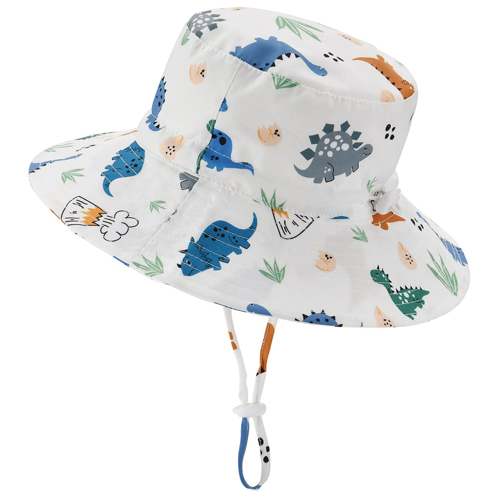 Exemaba toddler sun hat with wide brim front view for sun protection