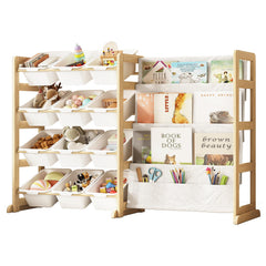 EXPERLAM toy storage organizer with 12 bins keeps toys neatly organized in kids' room
