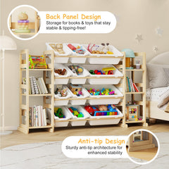 EXPERLAM white toy storage unit complements nursery decor while staying accessible.