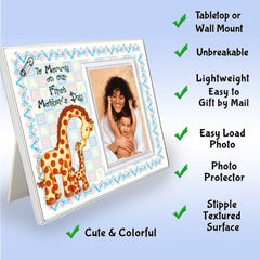 Expressly Yours! Photo Expressions giraffe design frame adds playful nursery charm.