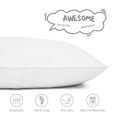 EXQ Home 13x18 pillowcase fits standard toddler pillows for travel.
