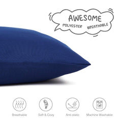EXQ Home envelope-closure pillowcase design for easy insertion.