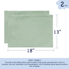 Side-opening envelope closure shown for easy pillow insertion