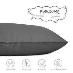 EXQ Home pillowcase envelope closure with side-opening for easy pillow insertion during travel.