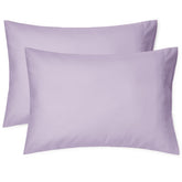EXQ Home lavender pillowcase set of 2 for 13x18 travel pillows in packaging.