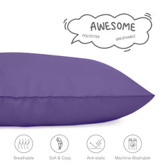 EXQ Home toddler pillowcases side view highlights easy-access envelope closure for quick pillow changes.