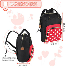Exttlliy diaper bag backpack with multi-pocket layout for quick item access.