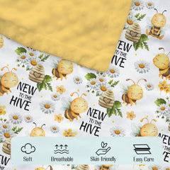 EyMzcod Nursery Blanket Pattern Daisy offers gentle warmth and soft texture