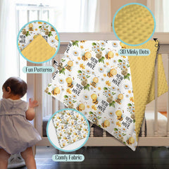 EyMzcod Swaddle Blanket Daisy Floral keeps baby snug during nap times