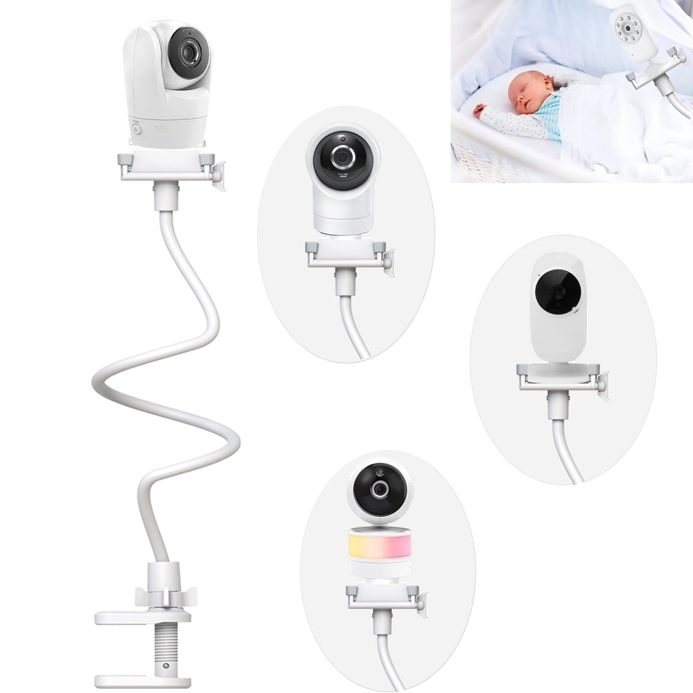EYSAFT baby monitor mount clipped to table edge for secure viewing.