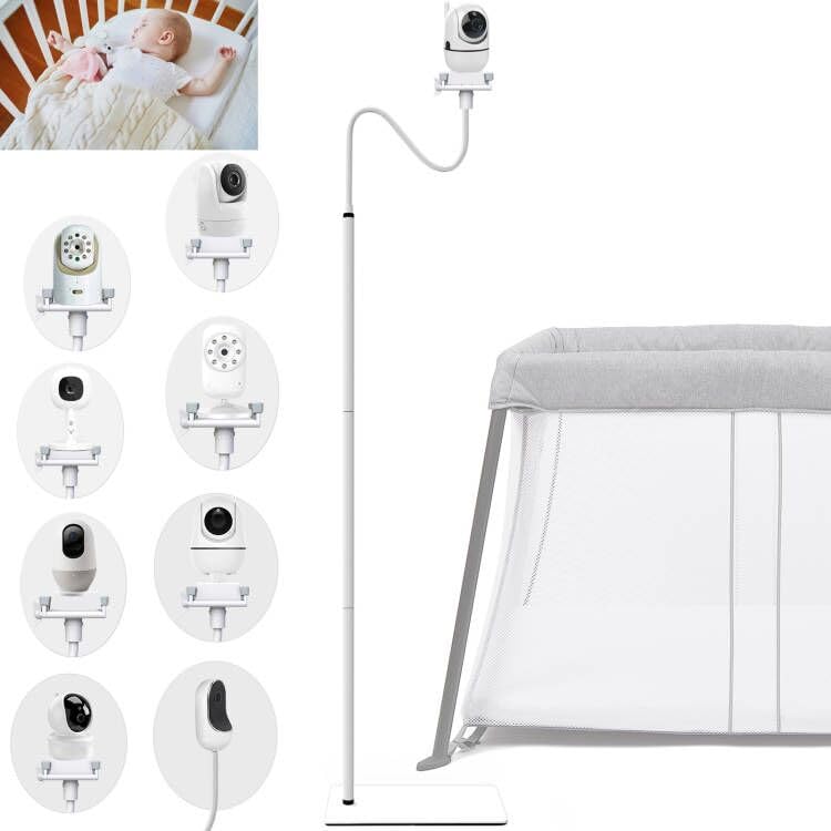EYSAFT floor stand base offers stable support for safe infant monitoring.