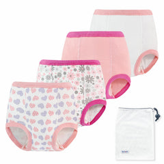 EZ Moms potty-training underwear pack, breathable cotton outer for comfortable toilet learning.