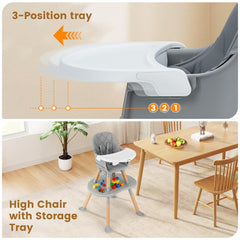 Dishwasher-safe tray with removable PU cushion for easy cleaning