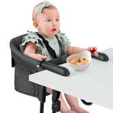 Ezebaby hook-on high chair clip attaches securely to tables for stable meals.