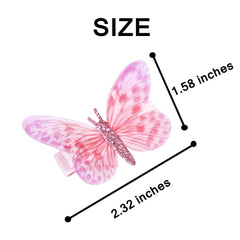 Ezepeo blue butterfly clip for colorful, secure casual style